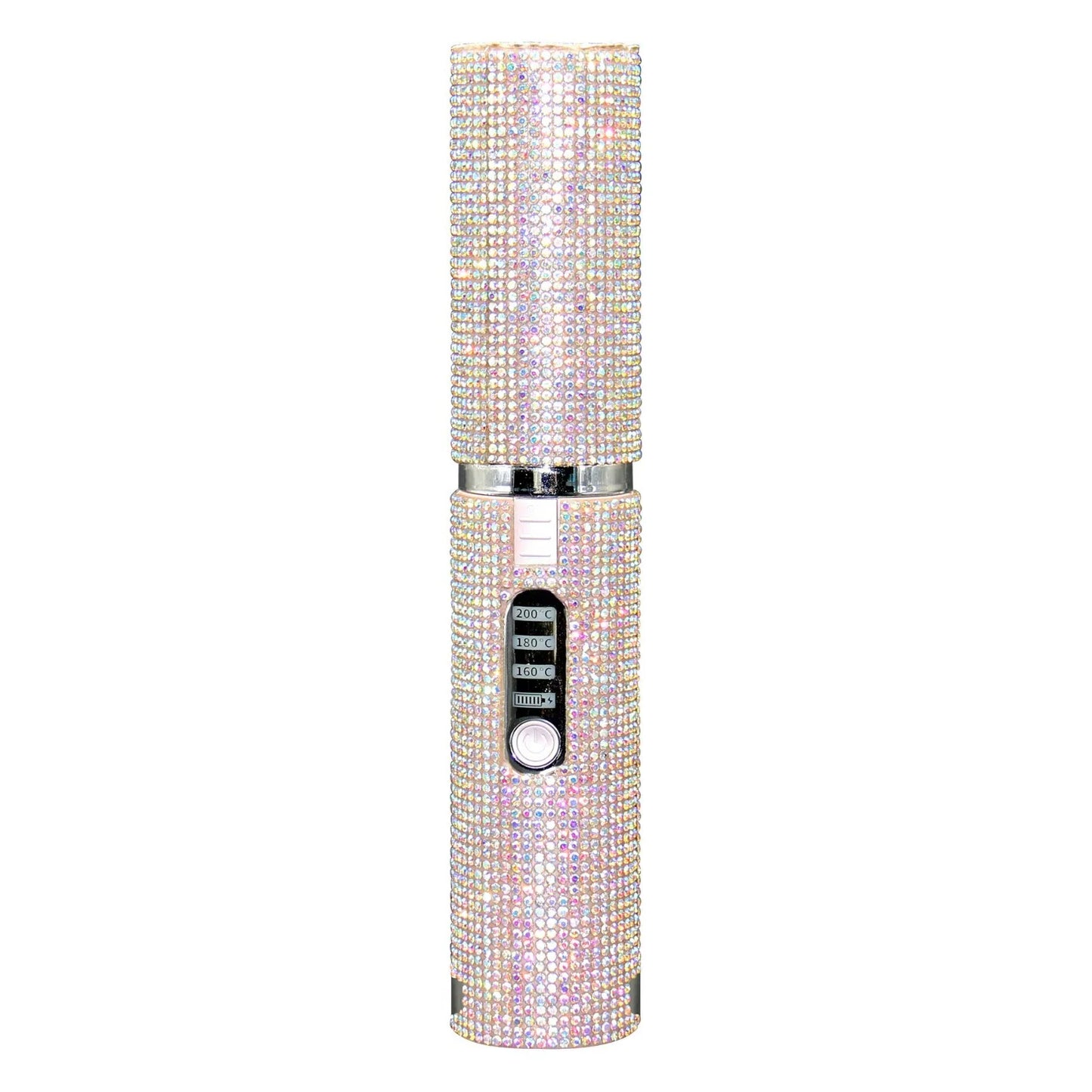 Portable Hair Straightener With Rhinestones